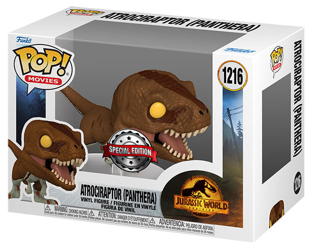 Funko Pop ! Movies Jurassic World Dominion - (1216) Atrociraptor  (Panthera) 9Cm