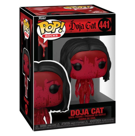 Funko Pop ! Rocks - Doja Cat (441) Doja Cat Vinyl Figure 9Cm Red Artist Rapper
