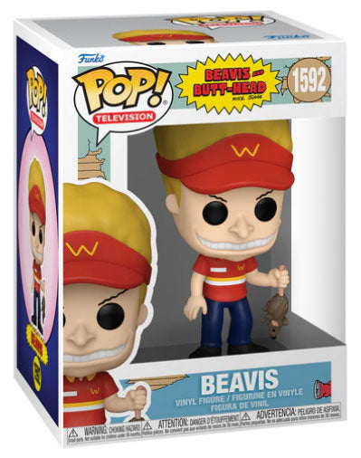 Funko Pop ! Tv Beavis & Butt-Head S2- (1592) Beavis Figure Vinyl Butthead 9Cm