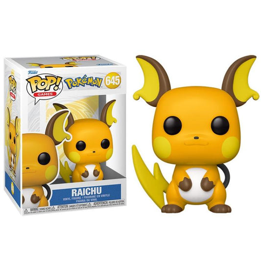 Funko Pop ! Games Pokemon - (645) Raichu Figure Pikachu Evo Elettro Vinyl 9Cm