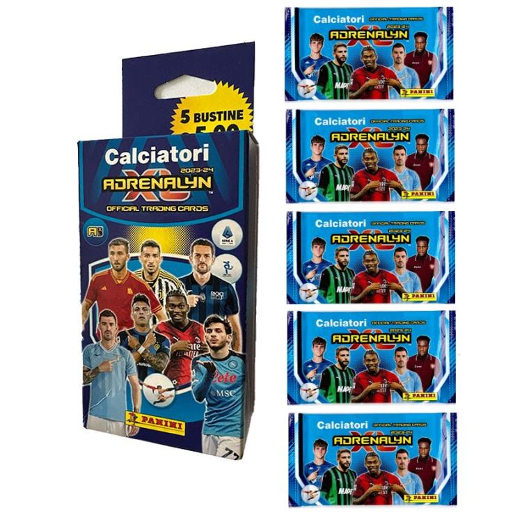 Panini Card Calciatori Adrenalyn Xl 2023-24 - Ecoblister 5 Buste Trading Cards