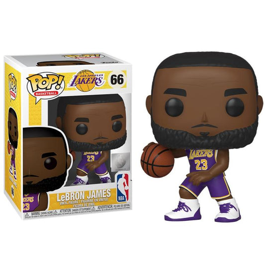 Funko Pop ! Basketball Nba Los Angeles Lakers - (66) Lebron James Figure 9Cm