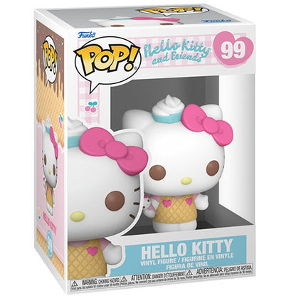 Funko Pop ! Hello Kitty And Friends (99) Hello Kitty Ice Cream Vinyl Figure 9Cm