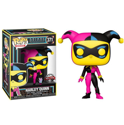Funko Pop ! Dc Comics Black Light : Harley Quinn (371) Glow Vinyl Figure Batman