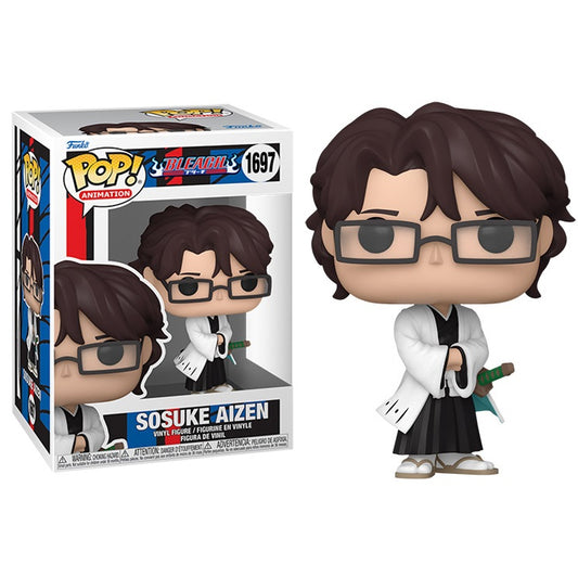 Funko Pop ! Animation Bleach - (1697) Aizen Sosuke Figure 9Cm Anime Nuovo