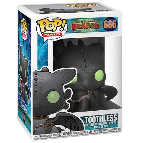 Funko Pop ! Movies Dragon Trainer 3 - (686) Toothless (Furia Notturna) Sdentato