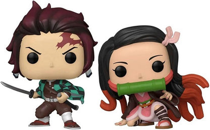 Funko Pop ! Animation Demon Slayer - 2 Pack Tanjiro & Nezuko Special Edition Exm