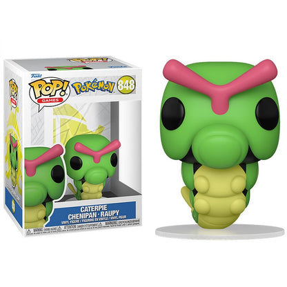 Funko Pop ! Games Pokemon - (848) Caterpie Metapod Vinyl Figure Slarva Evo 9Cm