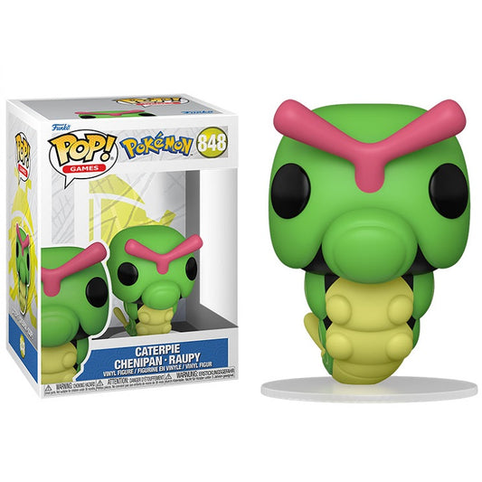 Funko Pop ! Games Pokemon - (848) Caterpie Metapod Vinyl Figure Slarva Evo 9Cm