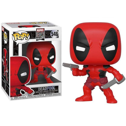 Funko Pop ! Marvel Deadpool 80Th - (546) Deadpool Figure 9Cm Classic Bobble
