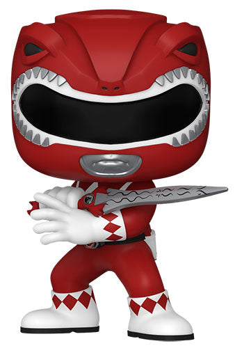 Funko Pop ! Tv Power Rangers 30Th - (1374) Red Ranger Rosso Figure Vinyl 9Cm