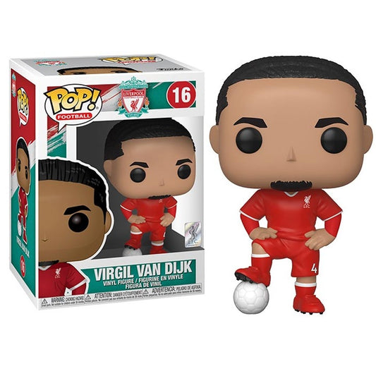 Funko Pop ! Football Liverpool - (16) Virgil Van Dijk Figure 9Cm Captain Kloop