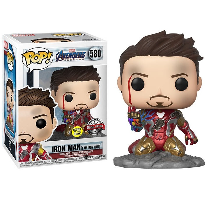 Funko Pop ! Marvel Avengers Endgame - (580) I Am Iron Man Special Edition Gitd