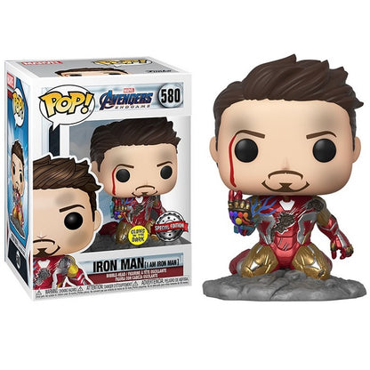Funko Pop ! Marvel Avengers Endgame - (580) I Am Iron Man Special Edition Gitd