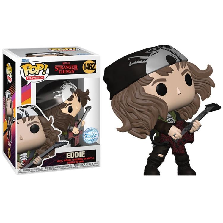 Funko Pop ! Television Netflix Stranger Things S4 (1462) Eddie W Guitar Chitarra