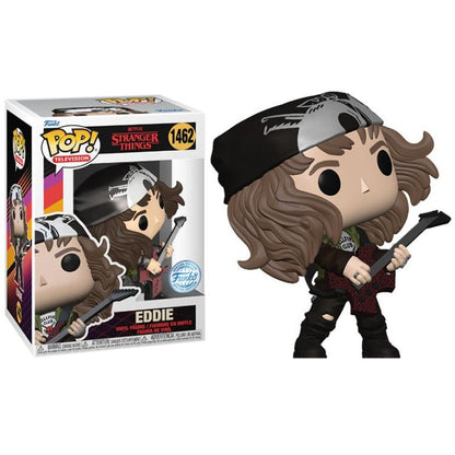 Funko Pop ! Television Netflix Stranger Things S4 (1462) Eddie W Guitar Chitarra