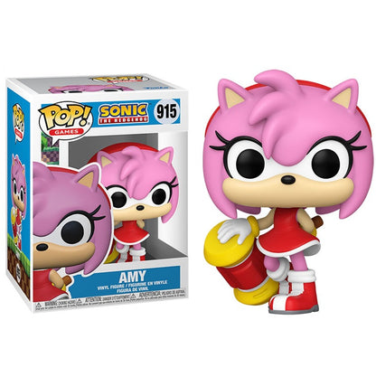 Funko Pop ! Games Sonic The Hedgehog - (915) Amy Rose Figure Vinyl 9Cm Nuovo