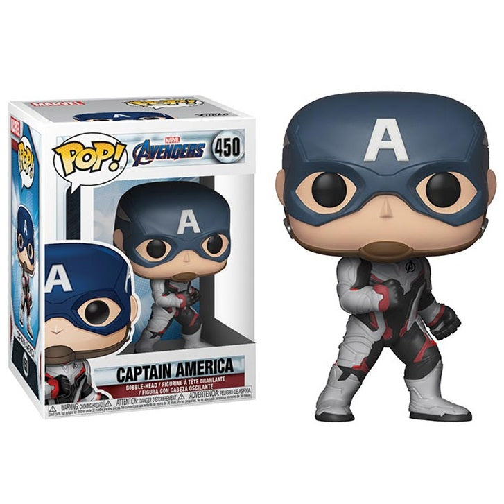Funko Pop ! Marvel Avengers Endgame - (450) Captain America Bobble Vinyl Figure