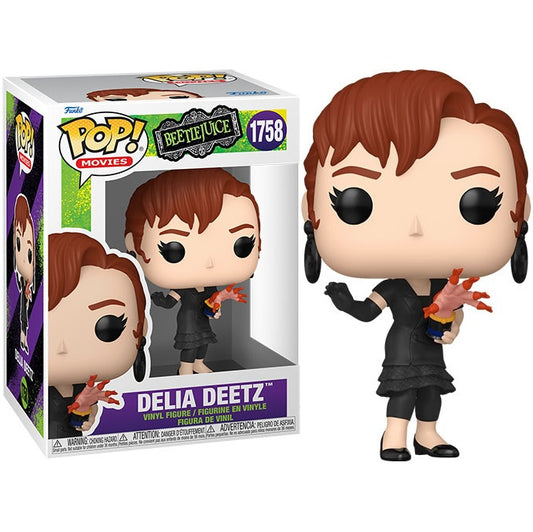 Funko Pop ! Movies - Beetlejuice (1758) Delia Deetz Vinyl Figure 9Cm Statuetta