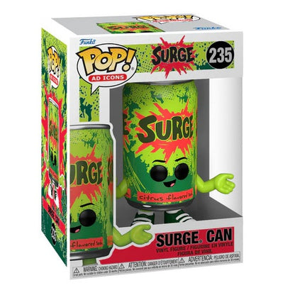 Funko Pop ! Ad Icons Surge (235) Surge. Can Vinyl Figure 9 Cm Statuetta Tin Can