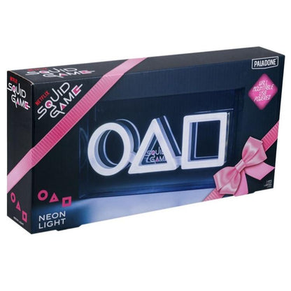 Paladone Lampada Neon Squid Game - Light Da Tavolo Con Logo Serie Tv Netflix