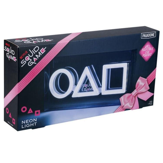 Paladone Lampada Neon Squid Game - Light Da Tavolo Con Logo Serie Tv Netflix