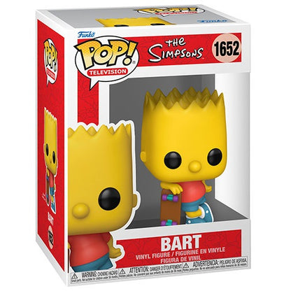 Funko Pop ! Television - The Simpson (1652) Bart W/ Skateboard Vinyl Figure 9Cm