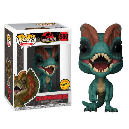 Funko Pop ! Movies Jurassic Park 25Th - (550) Dilophosaurus (Chase) Limited 9Cm