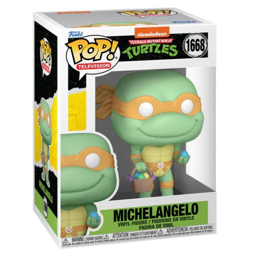 Funko Pop ! Television - Turtles (1668) Michelangelo (Easter) Figure 9Cm Pasqua