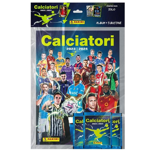 CALCIATORI PANINI 2023-2024 STARTER PACK ALBUM + 3 BUSTINE CALCIO SERIE A + CARD