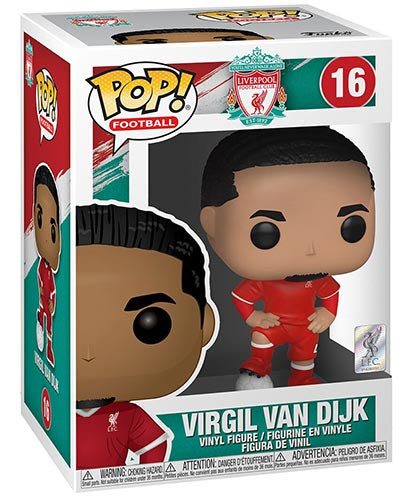 Funko Pop ! Football Liverpool - (16) Virgil Van Dijk Figure 9Cm Captain Kloop