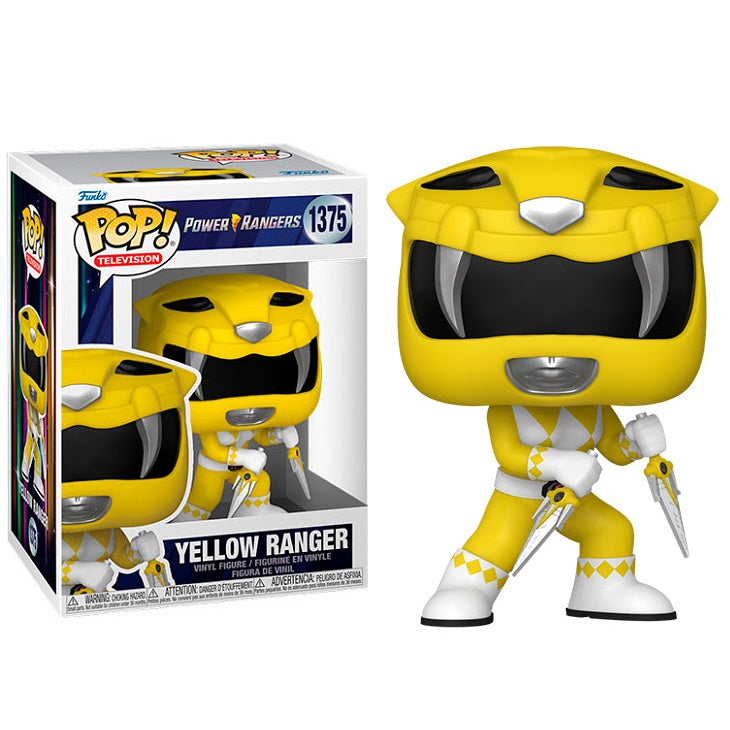 Funko Pop ! Tv Power Rangers 30Th - (1375) Yellow Ranger Giallo Figure Vinyl 9Cm