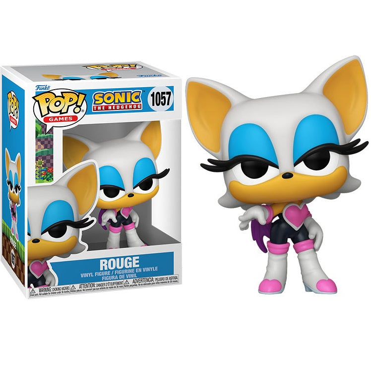 Funko Pop ! Games Sonic The Hedgehog - (1057) Rouge Vinyl Figure 9Cm Statuetta