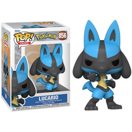 Funko Pop ! Games Pokemon - (856) Lucario Figure Lucarite Vinyl 9Cm In Stock