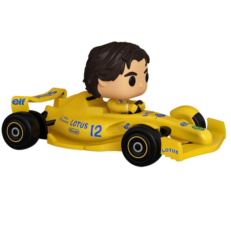 Funko Pop ! Racing F1 - (314) Ayrton Senna W/Helmet Vinyl Figure Lotus 25Cm
