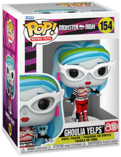 Funko Pop ! Retro Toys Monster High - (154) Ghoulia Yelps Figure 9Cm New