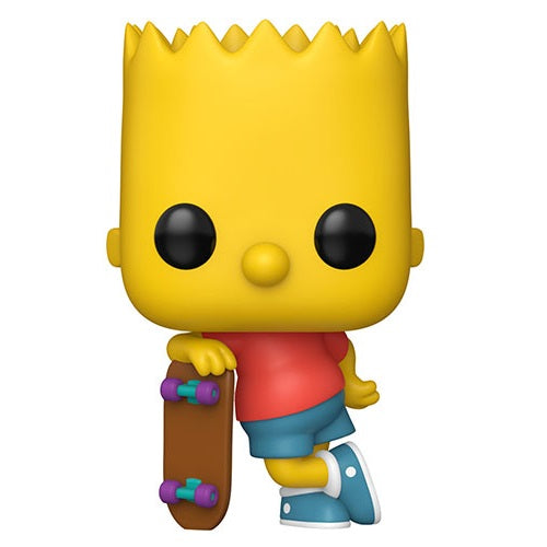 Funko Pop ! Television - The Simpson (1652) Bart W/ Skateboard Vinyl Figure 9Cm