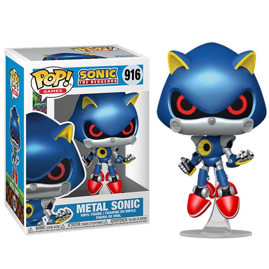 Funko Pop ! Games Sonic The Hedgehog - (916) Metal Sonic Figure Vinyl 9Cm Nuovo