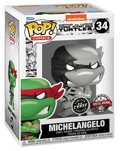 Funko Pop ! Comics - Teenage Mutant Ninja Turtles (34-Chase) Michelangelo Tmnt