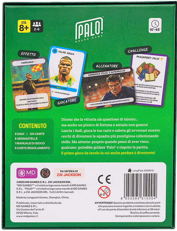 PALO! Gioco Da Tavolo Calcio Soccer Game Nuova Ed. Italiana Board Game