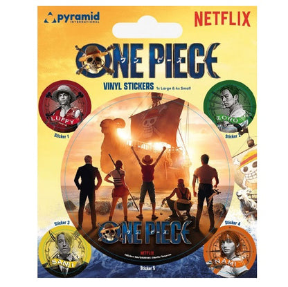 Pyramid ONE PIECE Adesivi Live Action Crew Luffy / Zoro / Sanji / Nami OP