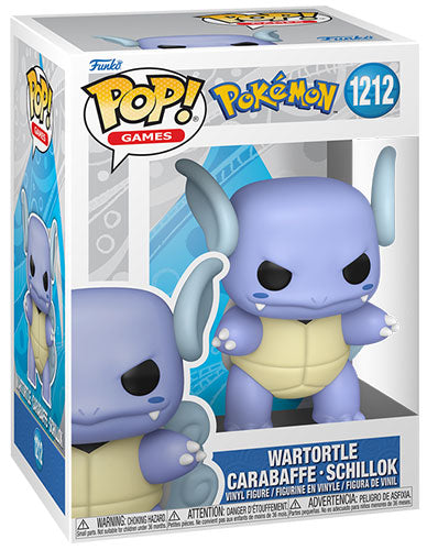 Funko Pop ! Games Pokemon - (1212) Wartortle Figure Evo Squirtle 9cm (Preorder)