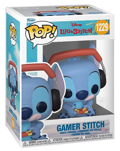 Funko Pop! Disney Lilo & Stitch (1229) Gamer Stitch Figure Videogame 9cm