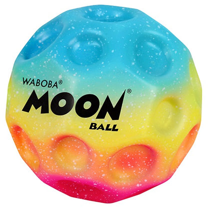 Waboba Pallina Original Rainbow Moon Ball (Arcobaleno) Palla IPER RIMBALZANTE che rimbalza, originale per saltare, Giocattolo ad alte prestazioni per un'estate di divertimento senza fine RAINBOW