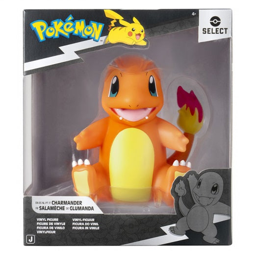 Jazwares - Pokemon Select (Charmander)  - Vinyl Action Figure Statuetta 12 Cm in Vinile da Collezione - Serie 13
