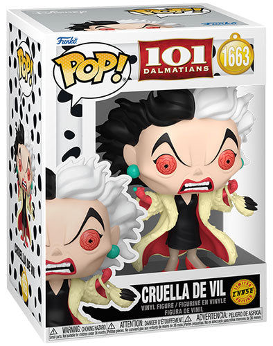 Funko Pop ! Disney La Carica dei 101 - (1663) Crudelia De Mon (CHASE) Cruella