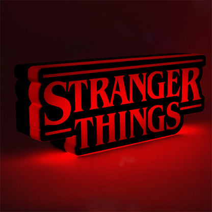 Paladone Lampada Ufficiale Stranger Things Logo Light V2 Led Pulse 31Cm