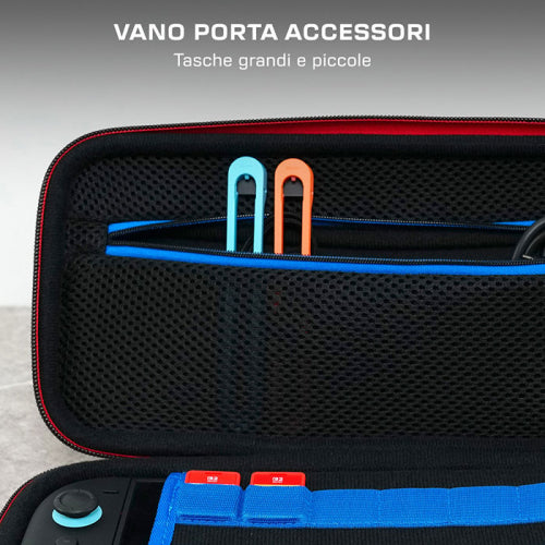 Turtlebeach Nintendo Switch 2 / SW Oled Custodia Mario Bricks Borsa Da Viaggio