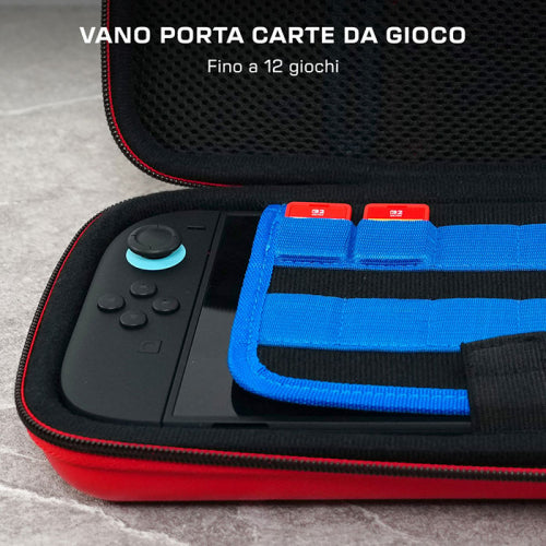 Turtlebeach Nintendo Switch 2 / SW Oled Custodia Mario Bricks Borsa Da Viaggio