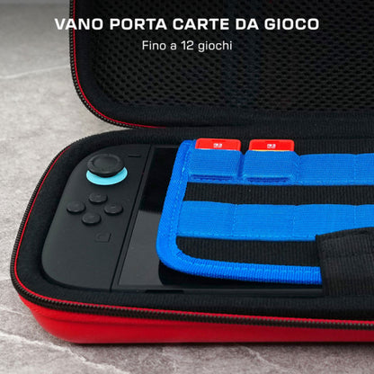 Turtlebeach Nintendo Switch 2 / SW Oled Custodia Mario Bricks Borsa Da Viaggio